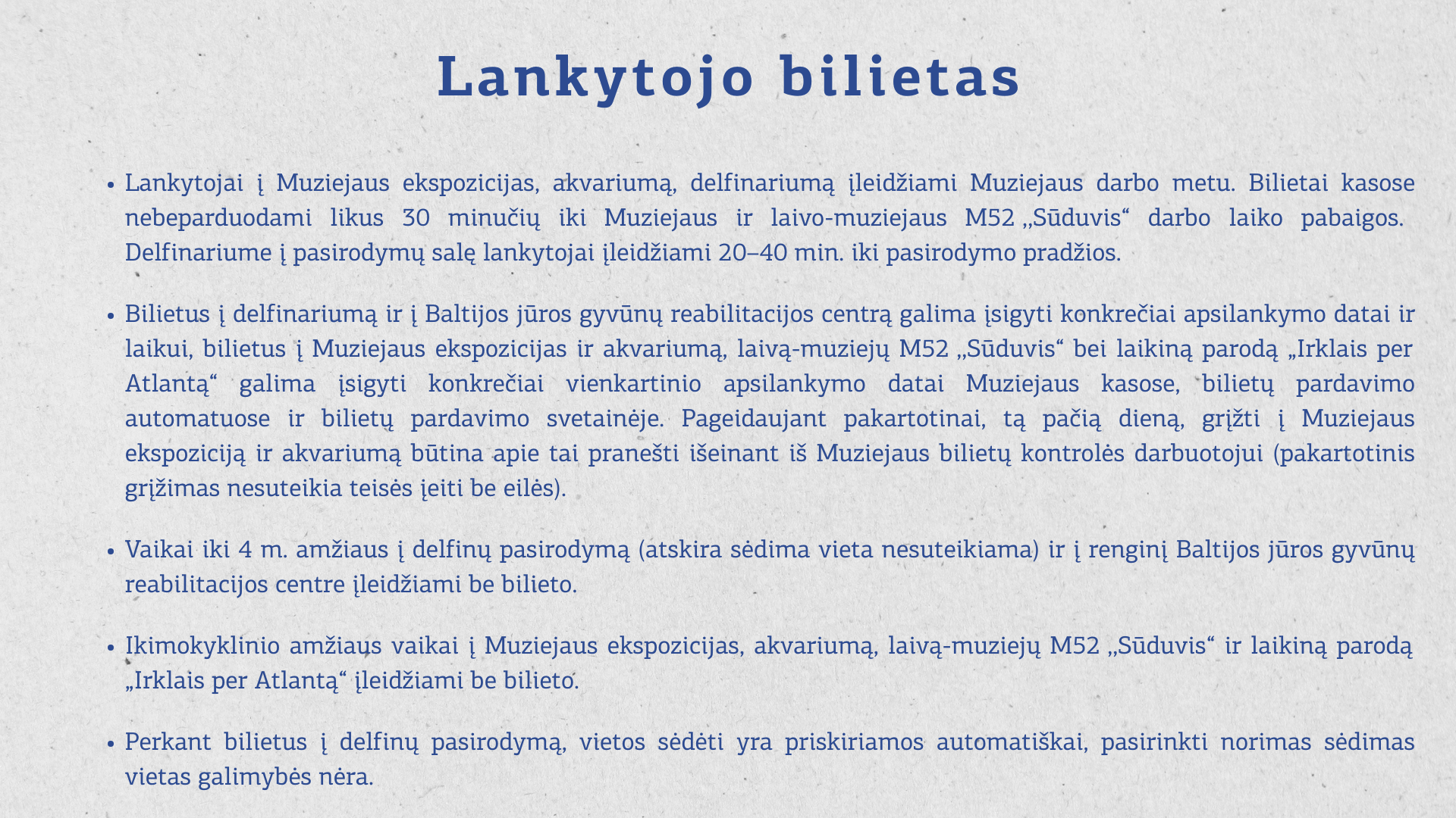 Lankytojo bilietas