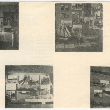 Klaipėdos kraštotyros muziejaus Jūrų skyriaus lankstinukas, apie 1970–1975 m. Lietuvos jūrų muziejus