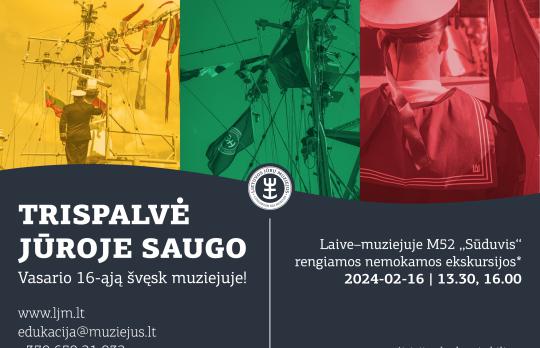 Trispalvė jūroje saugo